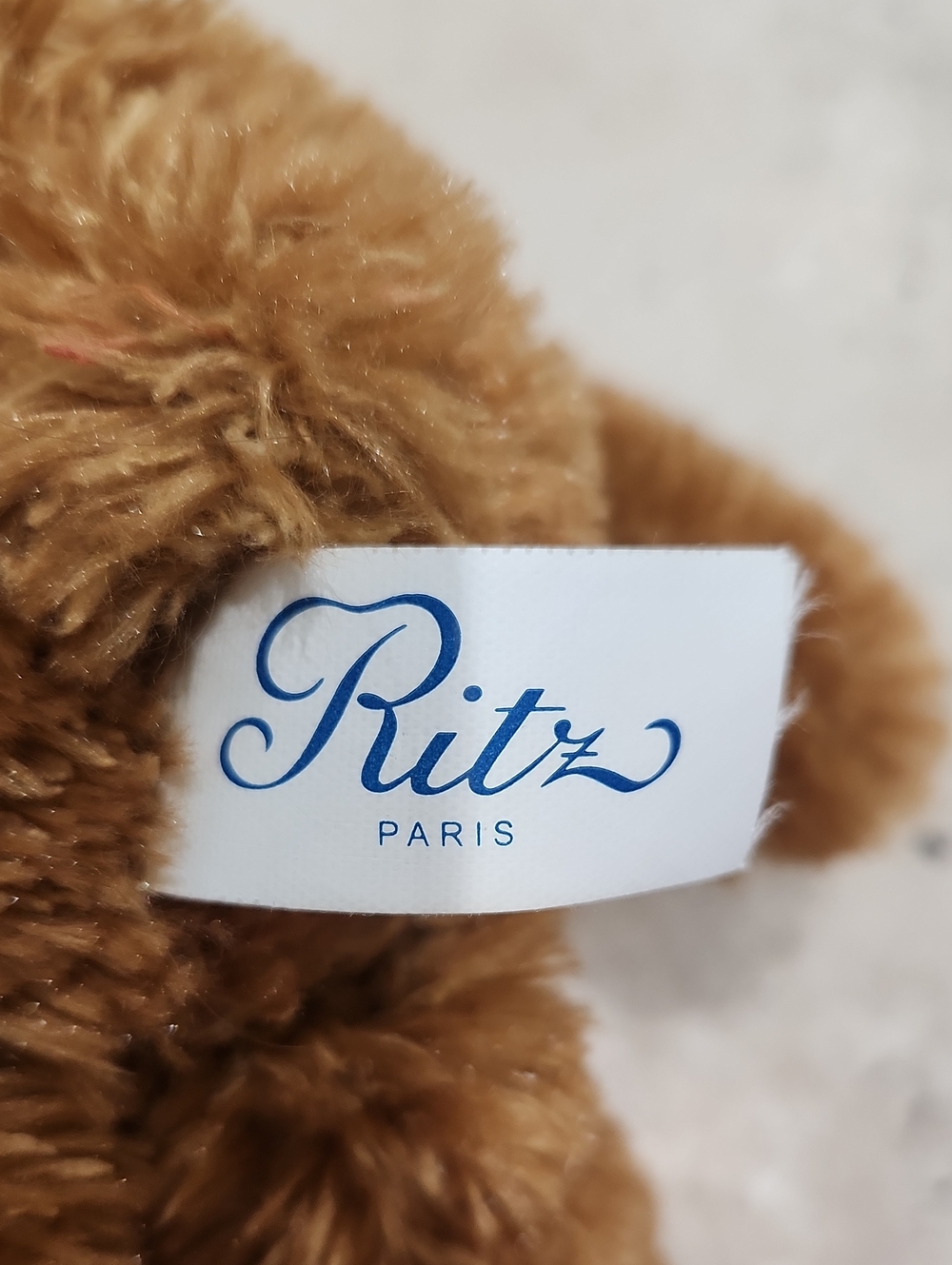 Ritz Hotel PARIS Brown Plush Teddy Bear - Soft Stuffed Animal - Picture 3 of 6